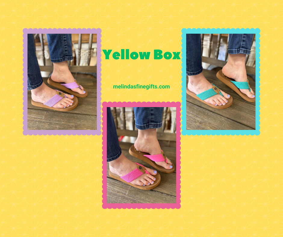Yellowbox Flip Flops – MeLinda's Fine Gifts