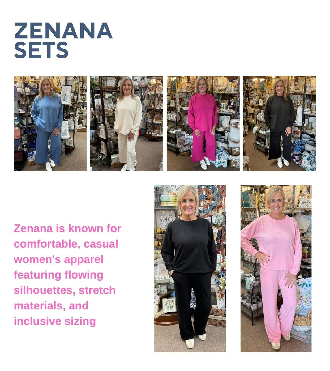 ZENANA Sets – MeLinda's Fine Gifts