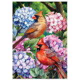 ‘Perched Cardinals’ Decorative Flag