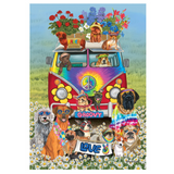 ‘Groovy Pups’ Decorative Flag