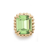 Sorrelli Octavia Scalloped Stud Earrings in Peridot
