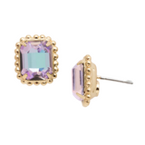 Sorrelli Octavia Scalloped Stud Earrings in Vitrail Light