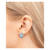 Sorrelli Octavia Scalloped Stud Earrings in Vitrail Light