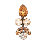 Sorrelli Crystal Lotus Flower Dangle Earrings