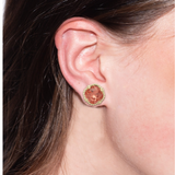 Sorrelli Cushion Cut Stud Earrings in First Kiss