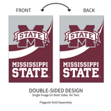 ‘Mississippi State University Burlap’ Decorative Flag