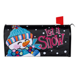 ‘Let It Snow-Man’ Decorative Mailbox Cover