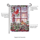 ‘Cardinals in the Window’ Decorative Flag