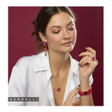 Sorrelli Kelly Pendant Necklace in Red Carpet