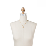 Sorrelli Cushion Cut Pendant Necklace in Pacific Opal