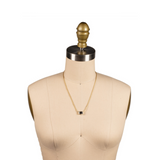 Sorrelli Emerald Snake Chain Pendant Necklace in Crystal