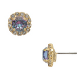 Sorrelli Haute Halo Stud Earrings in Vitrail Light