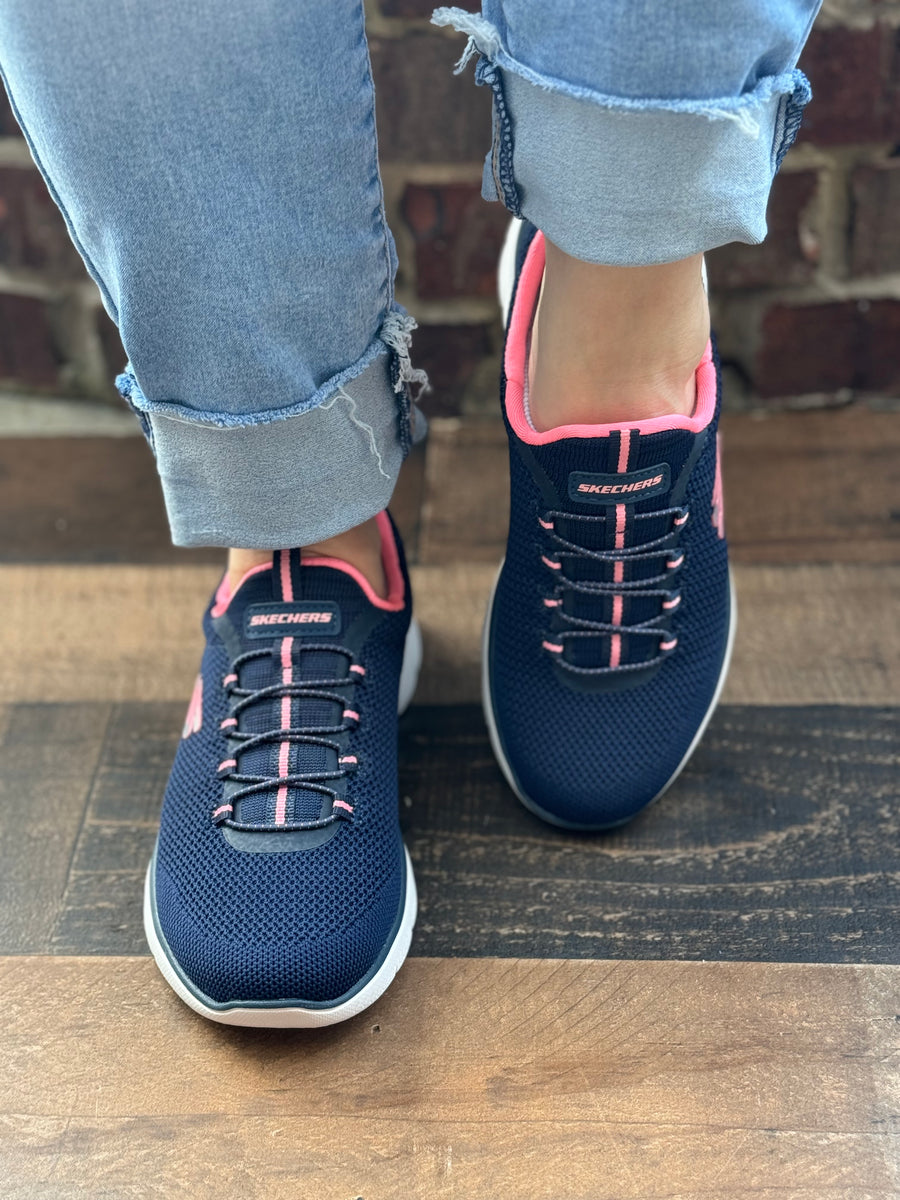 Skechers navy pink fashion