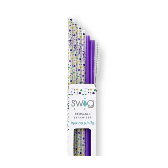 Swig “Hey Mister” Reusable Straw Set (Tall)