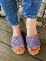 Hey Girl By Corkys “Pizzazz” In Lavender Jewels