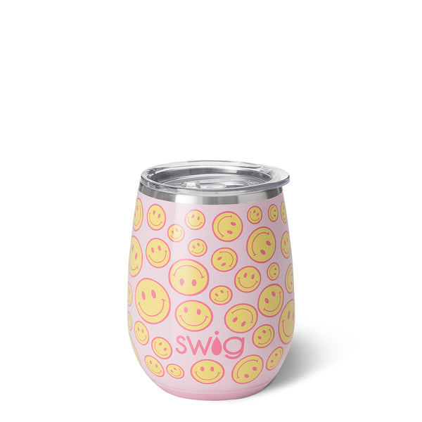 Swig "Oh Happy Day” 14oz Stemless Wine Cup