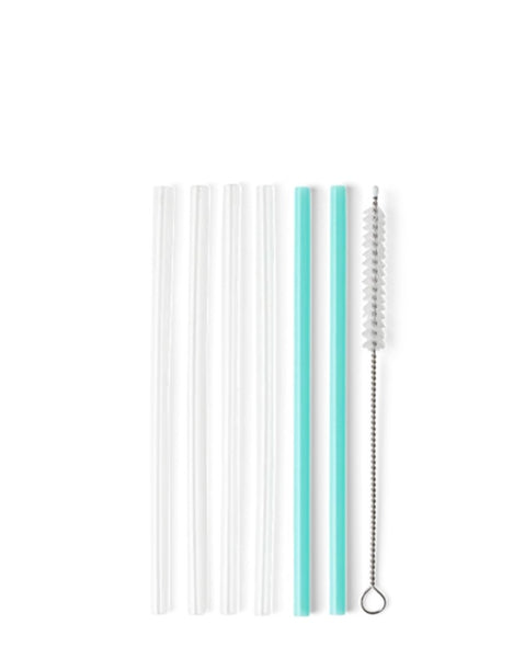 Swig Clear Reusable 6.5 inch Straw Set