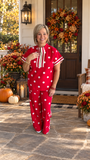 JODIFL, Polka Dot Pant Set ( Red)