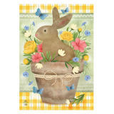 ‘Flowerpot Bunny’ Decorative Flag