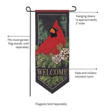 ‘Cardinal and Evergreen’ Decorative Banner Flag