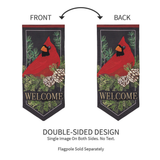 ‘Cardinal and Evergreen’ Decorative Banner Flag