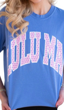 LULU MAC T-Shirt ‘Flo Blue / Polka Dot’