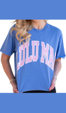 LULU MAC T-Shirt ‘Flo Blue / Polka Dot’