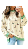 LOVESOFT, Ducks & Stripes Long Sleeve Pullover