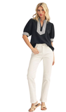 Jodifl Striped Contrast Top, Assorted Colors