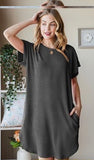 HEIMISH Solid Urban Ribbed Mini Dress, Assorted Colors