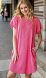 HEIMISH Solid Urban Ribbed Mini Dress, Assorted Colors