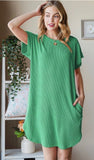 HEIMISH Solid Urban Ribbed Mini Dress, Assorted Colors