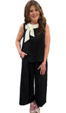 Oddi Sleeveless Top and Wide-Leg Pants Set, Assorted Colors