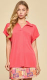 Dear Scarlett Solid Dolman Sleeve Relaxed Top, Assorted Colors