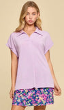 Dear Scarlett Solid Dolman Sleeve Relaxed Top, Assorted Colors