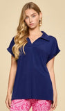 Dear Scarlett Solid Dolman Sleeve Relaxed Top, Assorted Colors