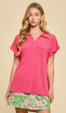 Dear Scarlett Solid Dolman Sleeve Relaxed Top, Assorted Colors
