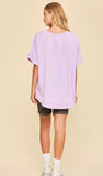 Dear Scarlett Textured Terry Knit Top, Assorted Colors
