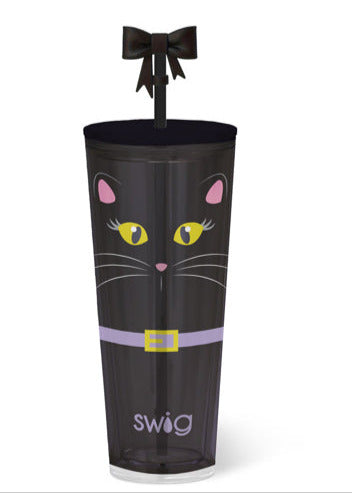 Swig “Boo Crew Cat” 24oz Plastic Tumbler