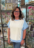 Little Daisy Closet Color Block Top, Assorted Colors