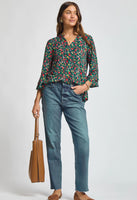 Dear Scarlett "Liz" Bell Sleeve Top in Teal