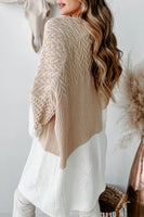 Color Block Bell Sleeve Cardigan