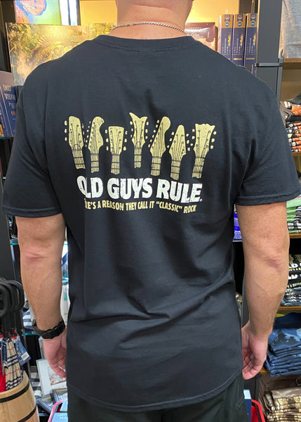 Old Guys Rule “Classic Rock” T-Shirt In Black