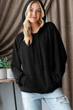 Heimish Long Puff Sleeve Ribbed Hoodie