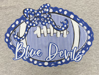 Blue Devils Football T-Shirt In Gray