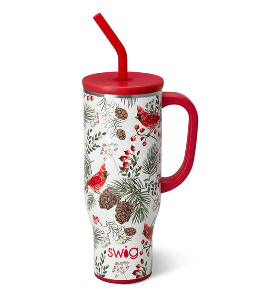 Swig "Winter Cardinals” 30oz Mega Mug