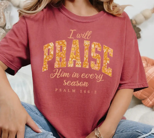 J. Mack Design T-Shirt “I Will Praise Him”