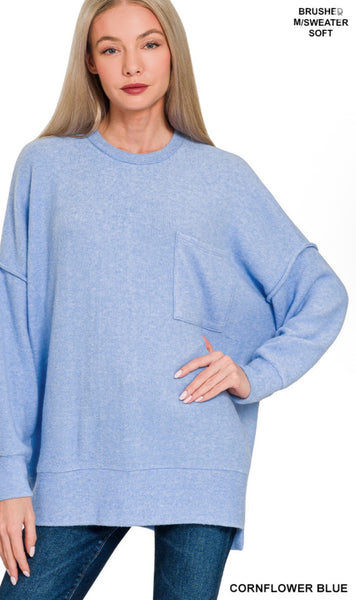 Zenana Oversized Sweater, Assorted Colors