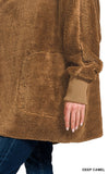 Zenana Hooded Faux Fur Jacket, Assorted Colors