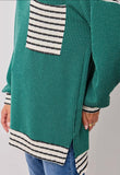 Urban Rib Long Sleeve Top with Drop Shoulder Pocket, Assorted Colors